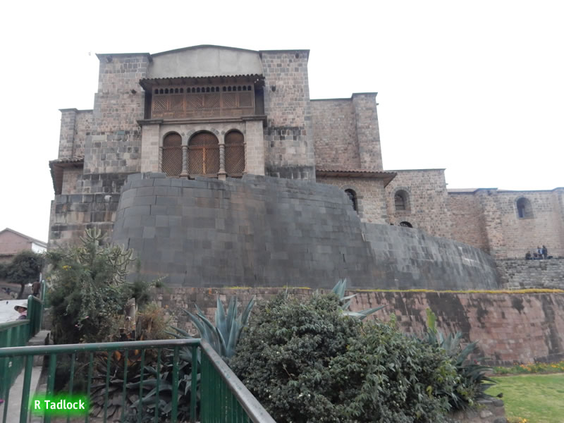Curved wall.